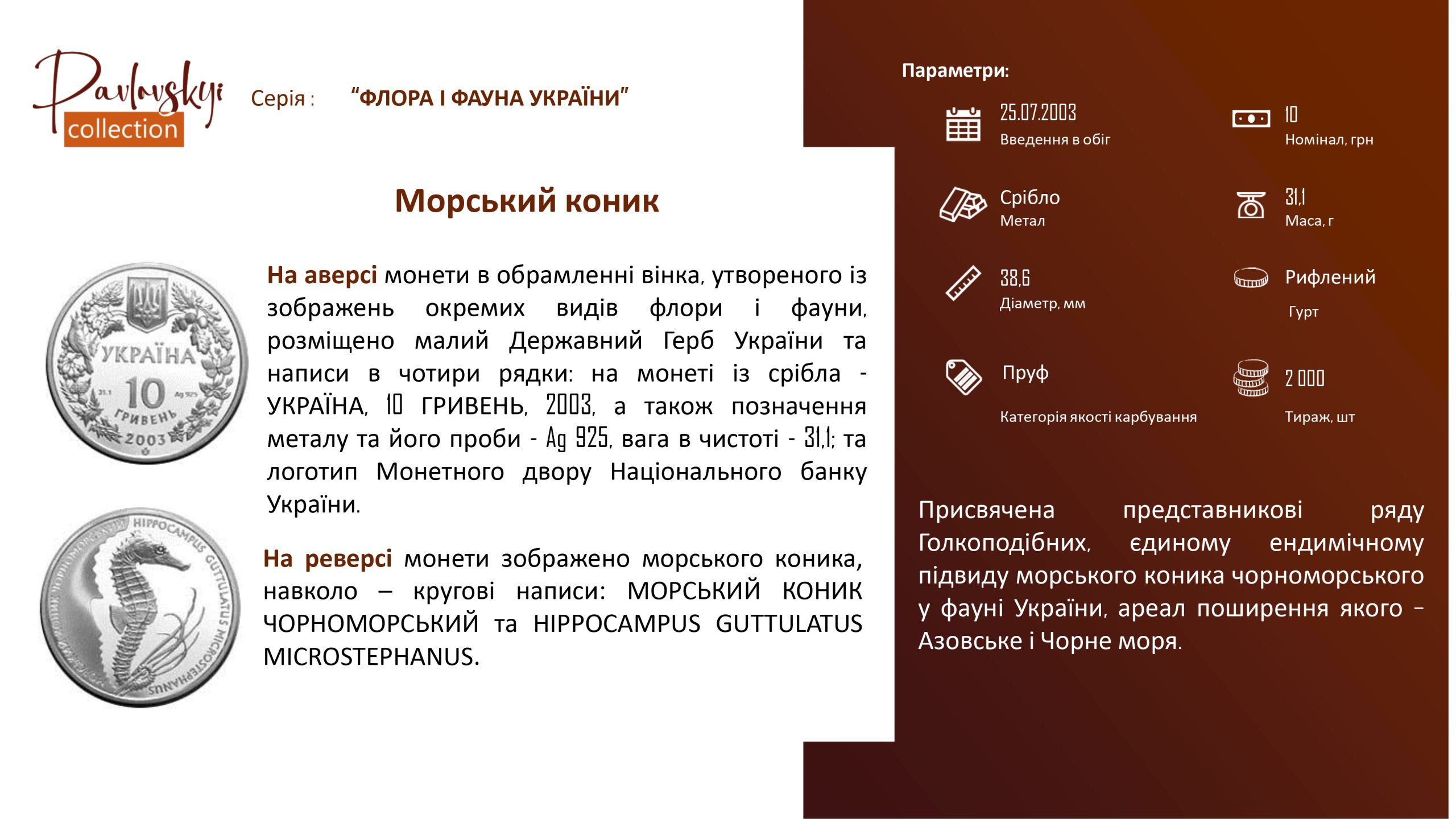 Детальніше про статтю Морський коник