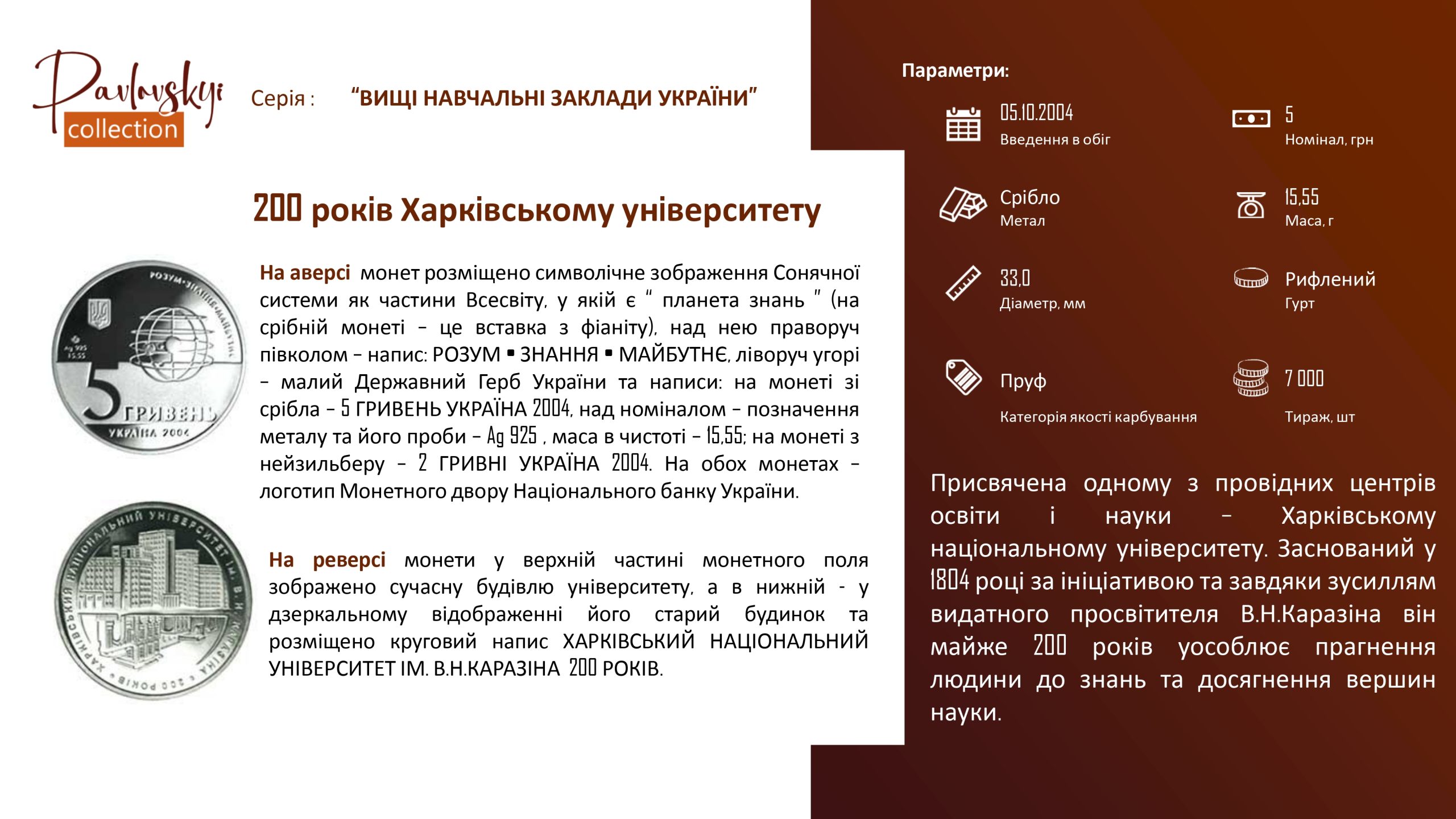 Детальніше про статтю 200 рокiв Харкiвському унiверситету