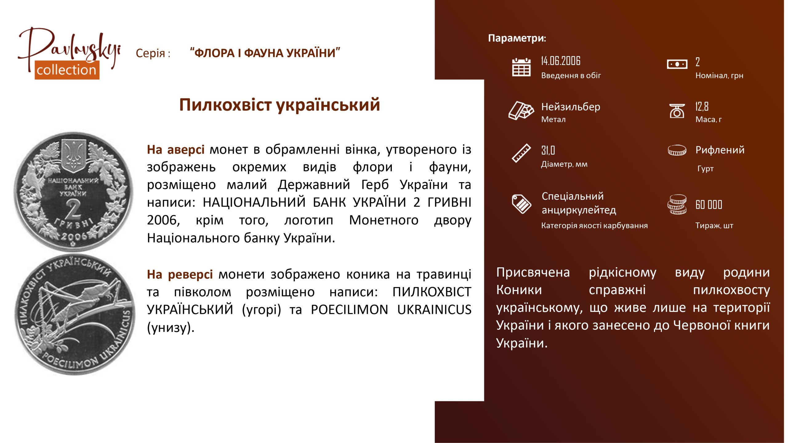 Детальніше про статтю Пилкохвіст український