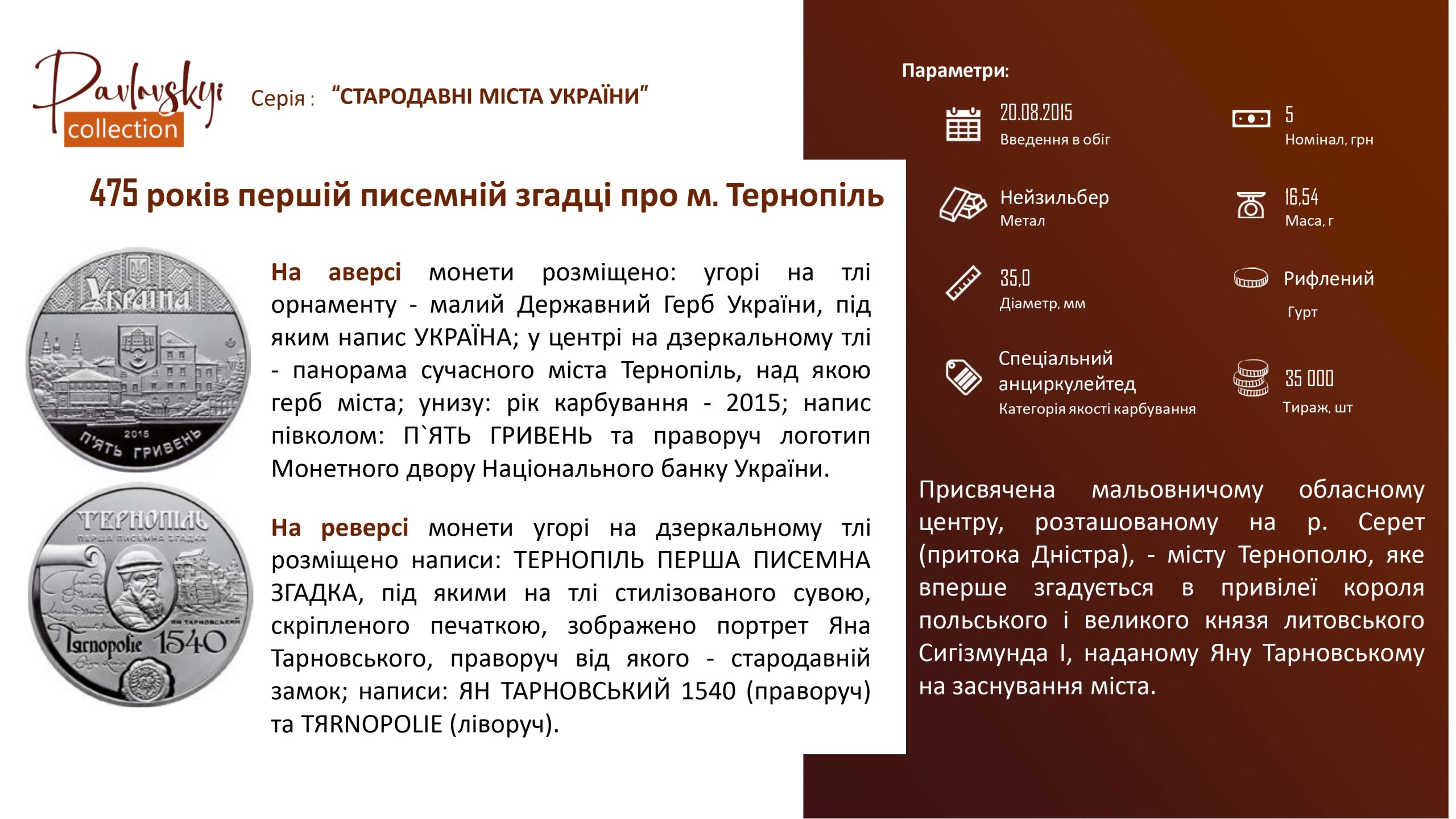 Детальніше про статтю 475 років першій писемній згадці про м. Тернопіль
