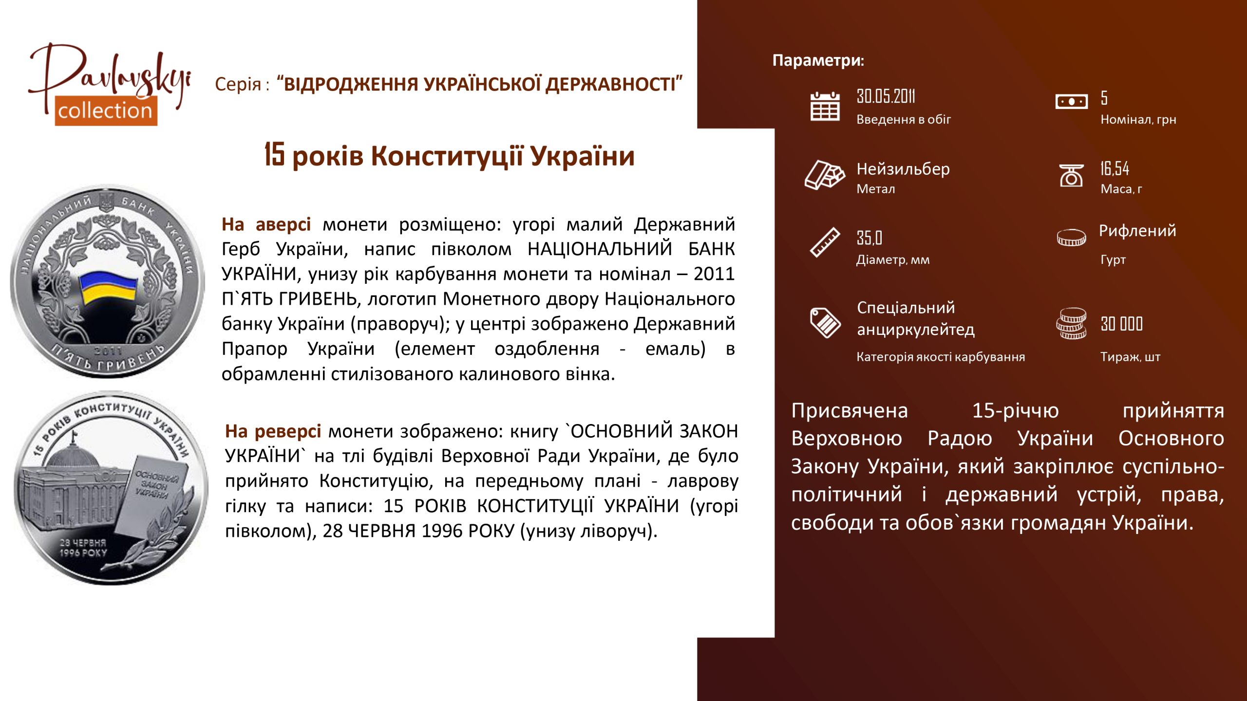 Ви зараз переглядаєте 15 років Конституції України