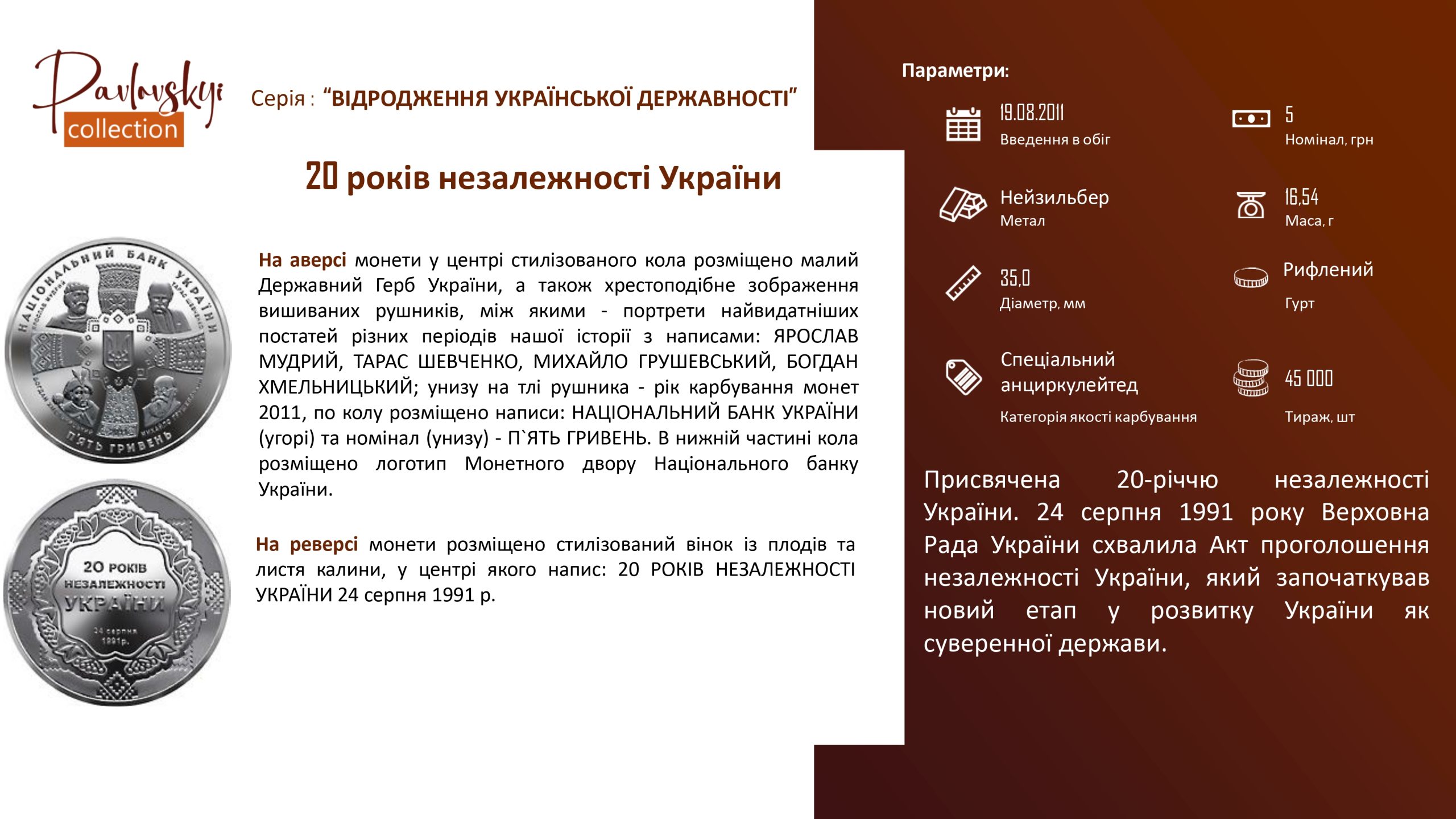 Детальніше про статтю 20 років незалежності України