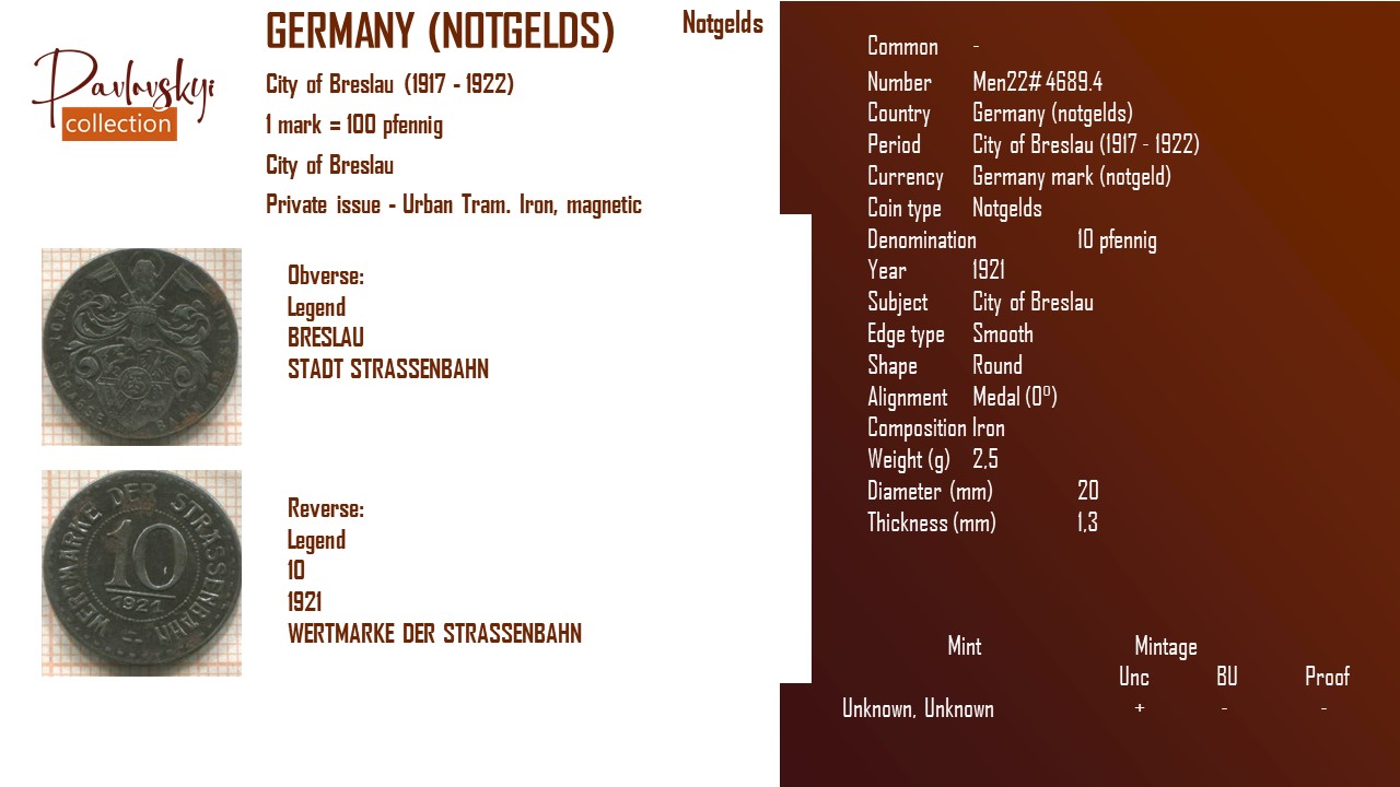 Ви зараз переглядаєте Germany (notgelds) 10 pfennig 1921