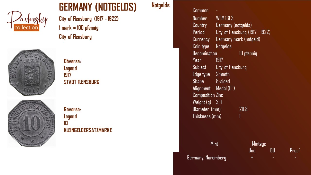 Детальніше про статтю Germany (notgelds) 10 pfennig 1917