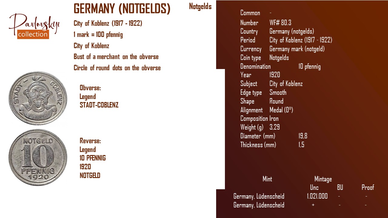 Детальніше про статтю Germany (notgelds) 10 pfennig 1920
