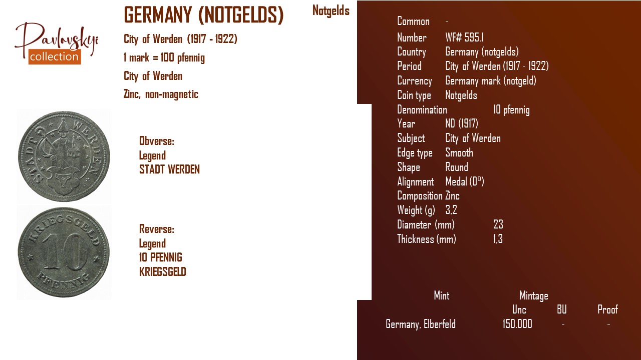 Детальніше про статтю Germany (notgelds) 10 pfennig 1917