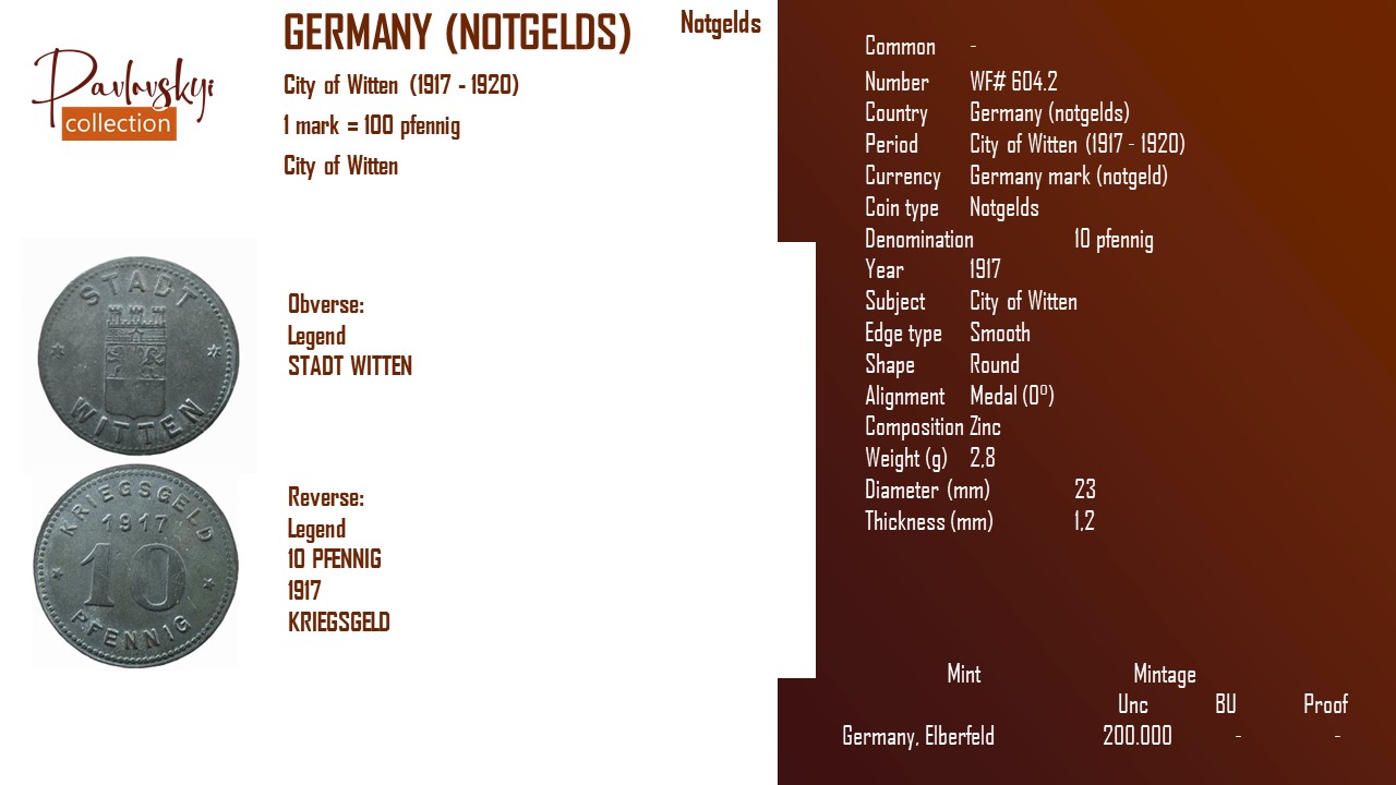 Детальніше про статтю Germany (notgelds) 10 pfennig 1917