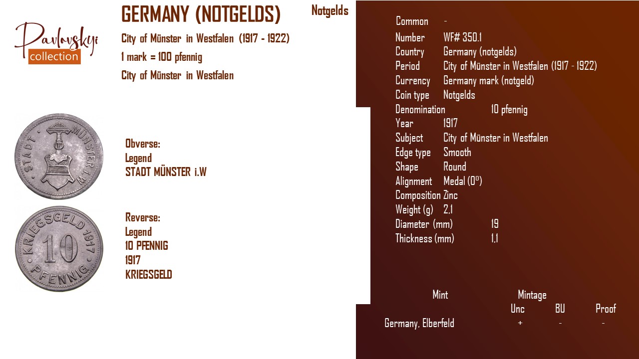 Ви зараз переглядаєте Germany (notgelds) 10 pfennig 1917
