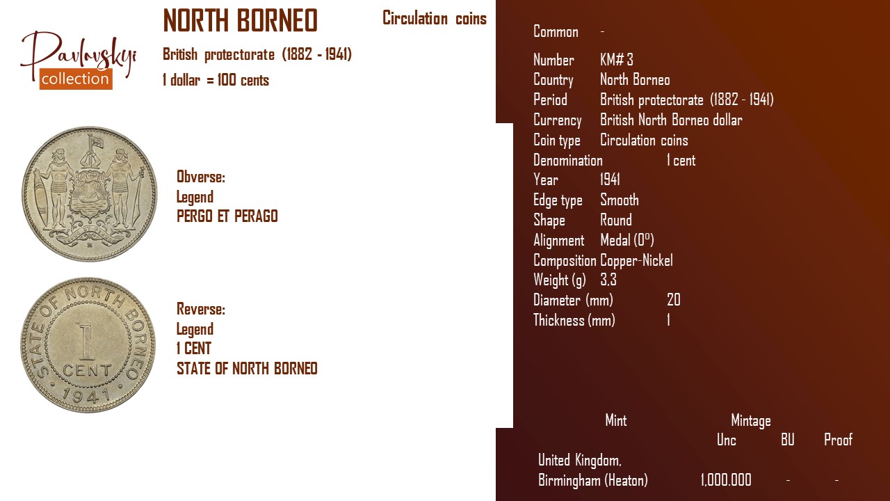 Детальніше про статтю North Borneo 1 cent 1941