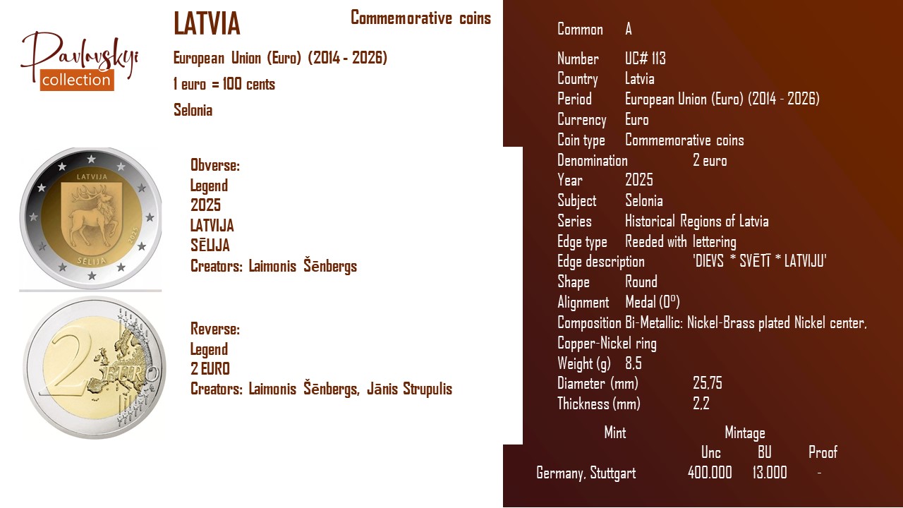 Детальніше про статтю Latvia 2 euro 2025